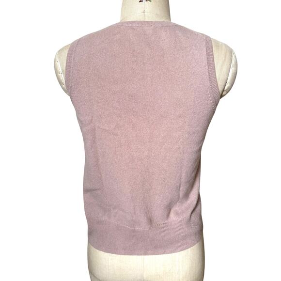 Everlane Sleeveless Cashmere Sweater in Dusty Rose Size Small - Picture 5 of 7